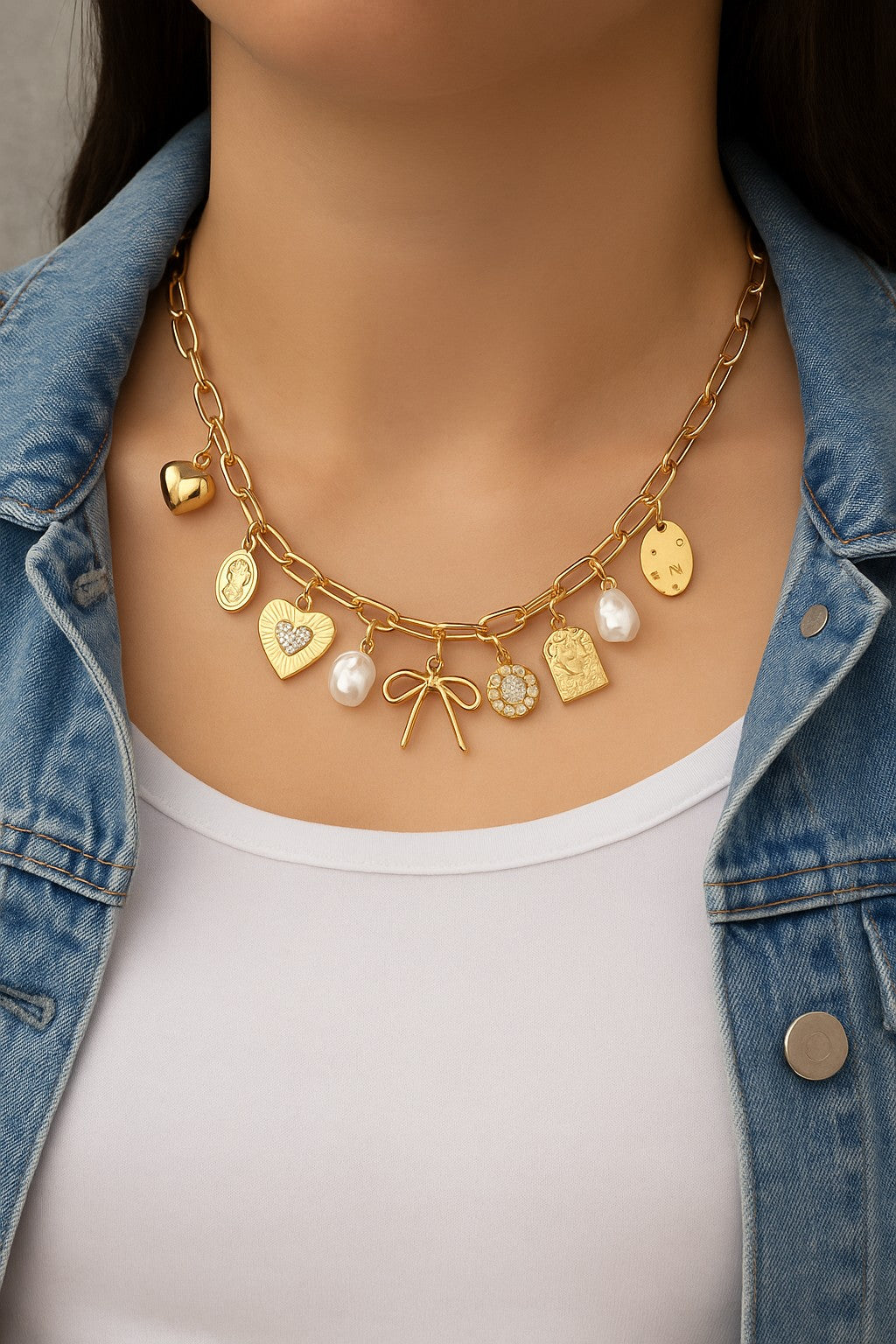 Gold Charm Necklace