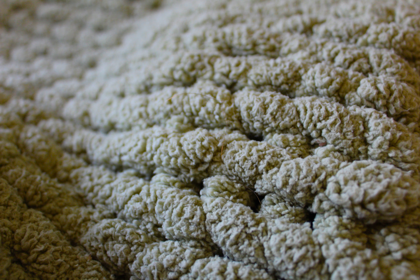 Solid Color Custom Hand Knit Blanket
