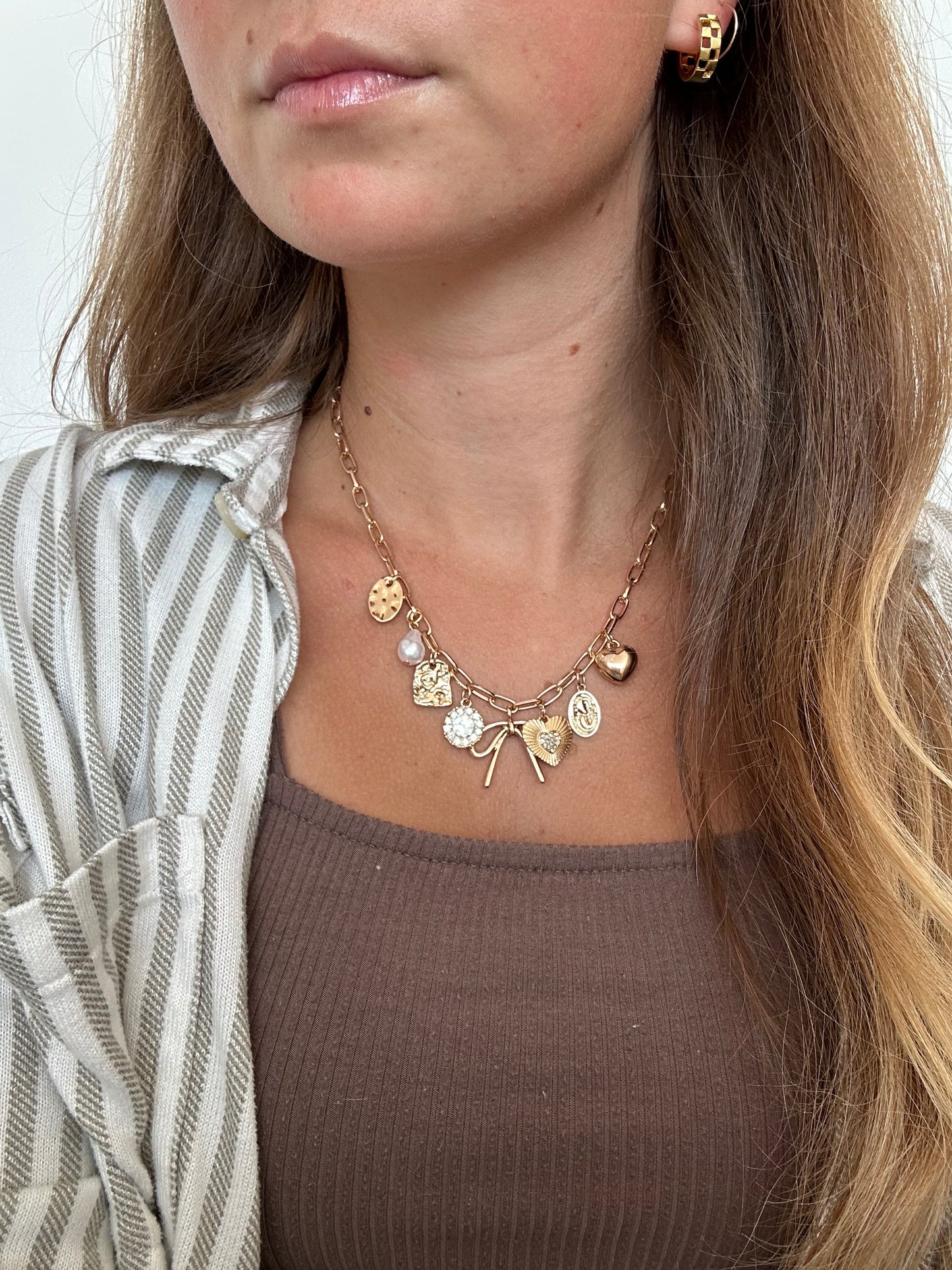 Gold Charm Necklace